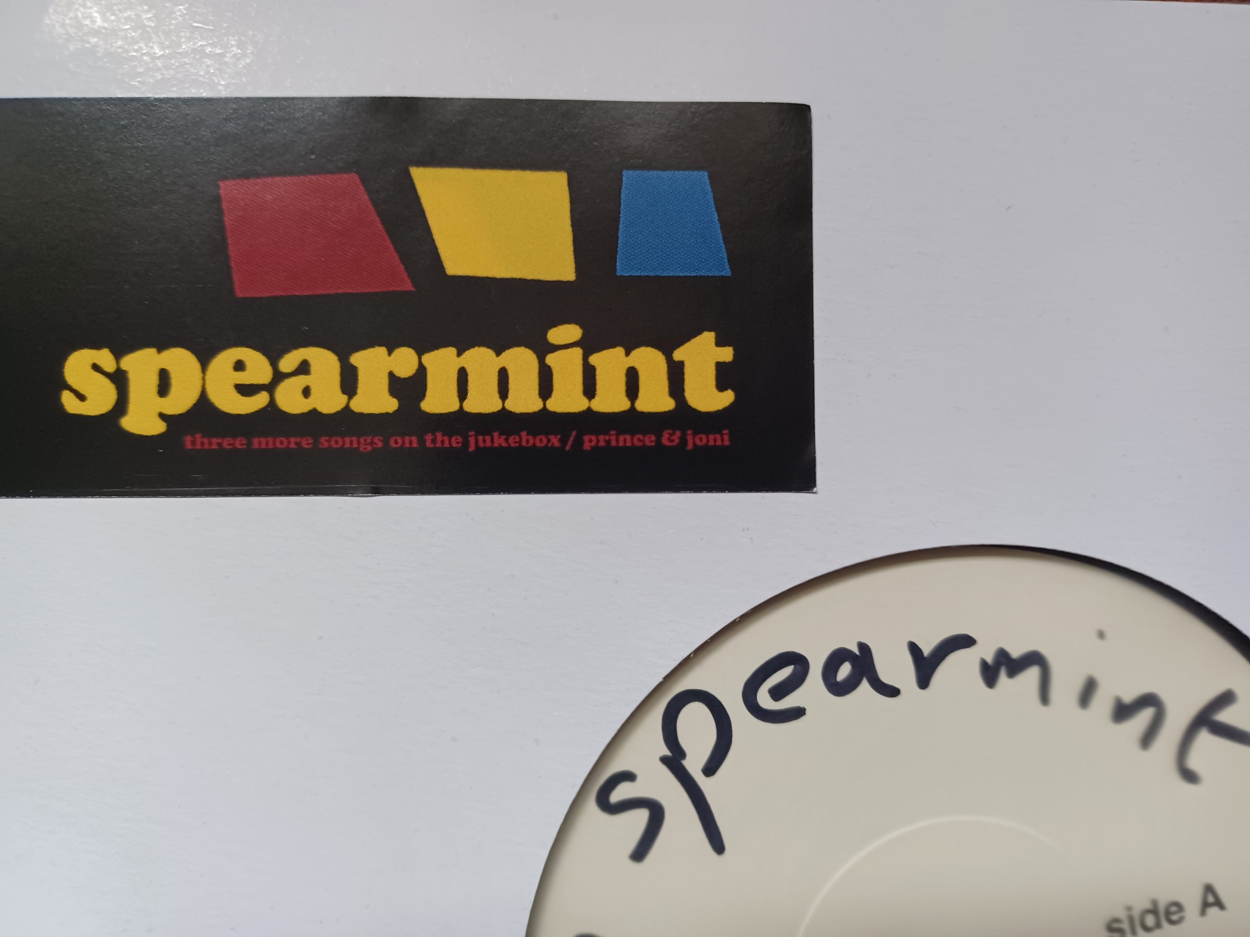 Spearmint - Prince & Joni / Three More Songs On The Jukebox 7 inch
